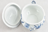 Antique Meissen-Oignon tableware with wear and age