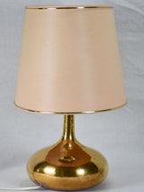 Vintage lamp with gold glass base - 19"