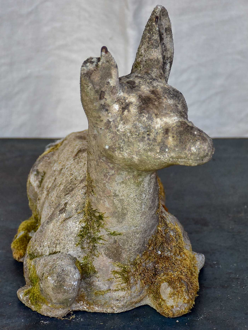 Mid-century garden sculpture of a baby deer