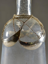 Collection of vintage silver plate liqueur labels
