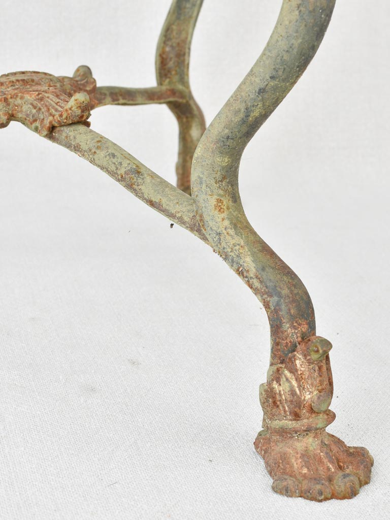 Small 19th century Arras garden table 17¾" x 26½"