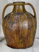 Early 19th Century ribbed water flagon from the Auvergne
