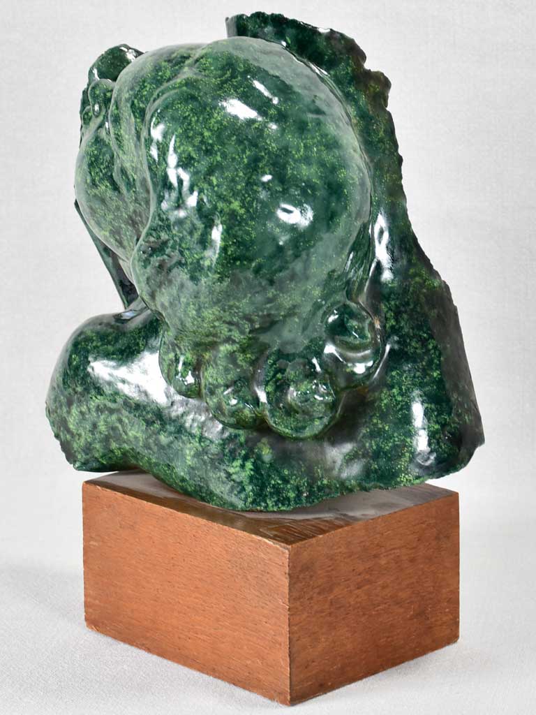 Ceramic Bust Child Aged Patina Finish