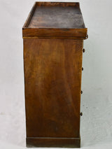 19th century French horologist's work table and drawers - solid walnut 11 drawers