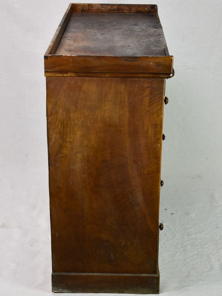 19th century French horologist's work table and drawers - solid walnut 11 drawers