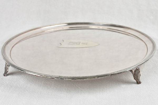 Vintage English Silvered Copper Tray