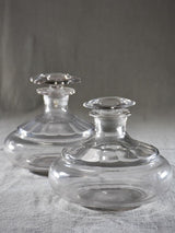 Pair of blown glass carafes from the early twentieth-century