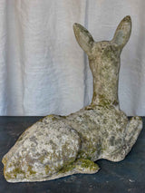 Mid-century garden sculptures of a mother & baby deer