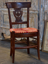 Set of 6 'Directoire' chairs with cane seats