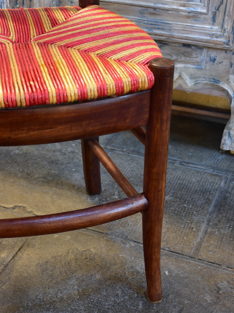 Set of 6 'Directoire' chairs with cane seats