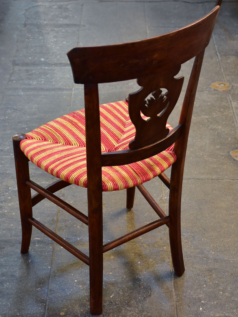 Set of 6 'Directoire' chairs with cane seats