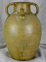 Antique French water flagon from the Auvergne - beige