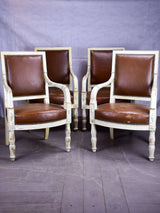 Four 19th century French armchairs