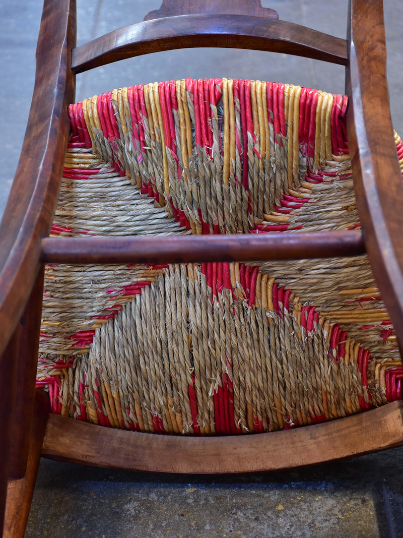 Set of 6 'Directoire' chairs with cane seats