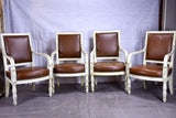 Four 19th century French armchairs