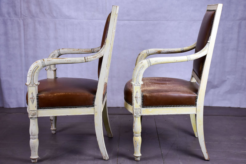 Four 19th century French armchairs