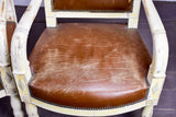 Four 19th century French armchairs