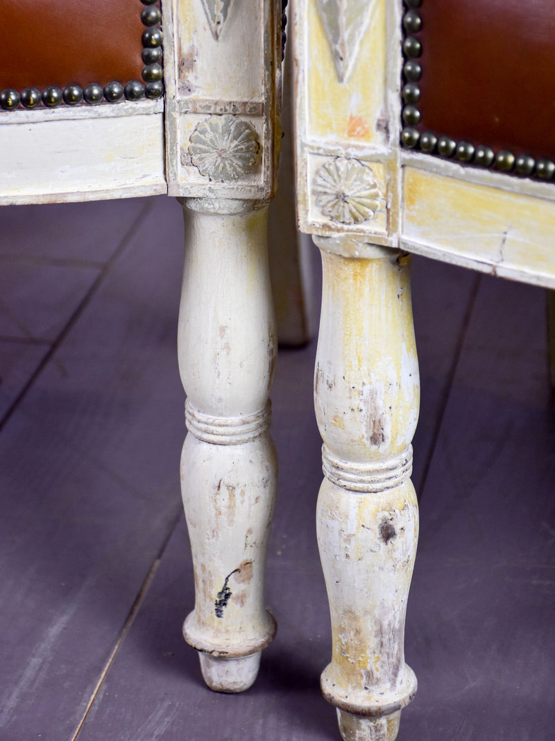 Four 19th century French armchairs