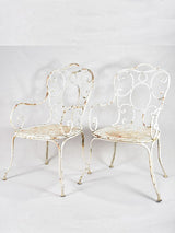 Two heavy garden armchairs, early-20th century