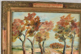 Antique French landscape painting - August Roure (1878-1936)  - Saint Remy de Provence 15¾" x 18"