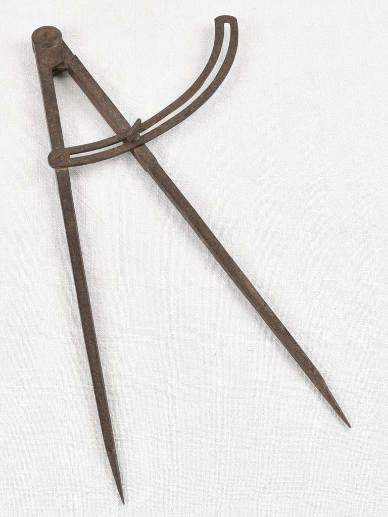 Antique French-made compass tool