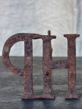 Antique French branding iron - HP