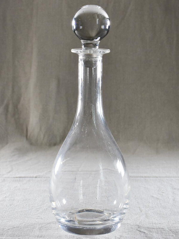 Elegant Vintage French Glass Carafe