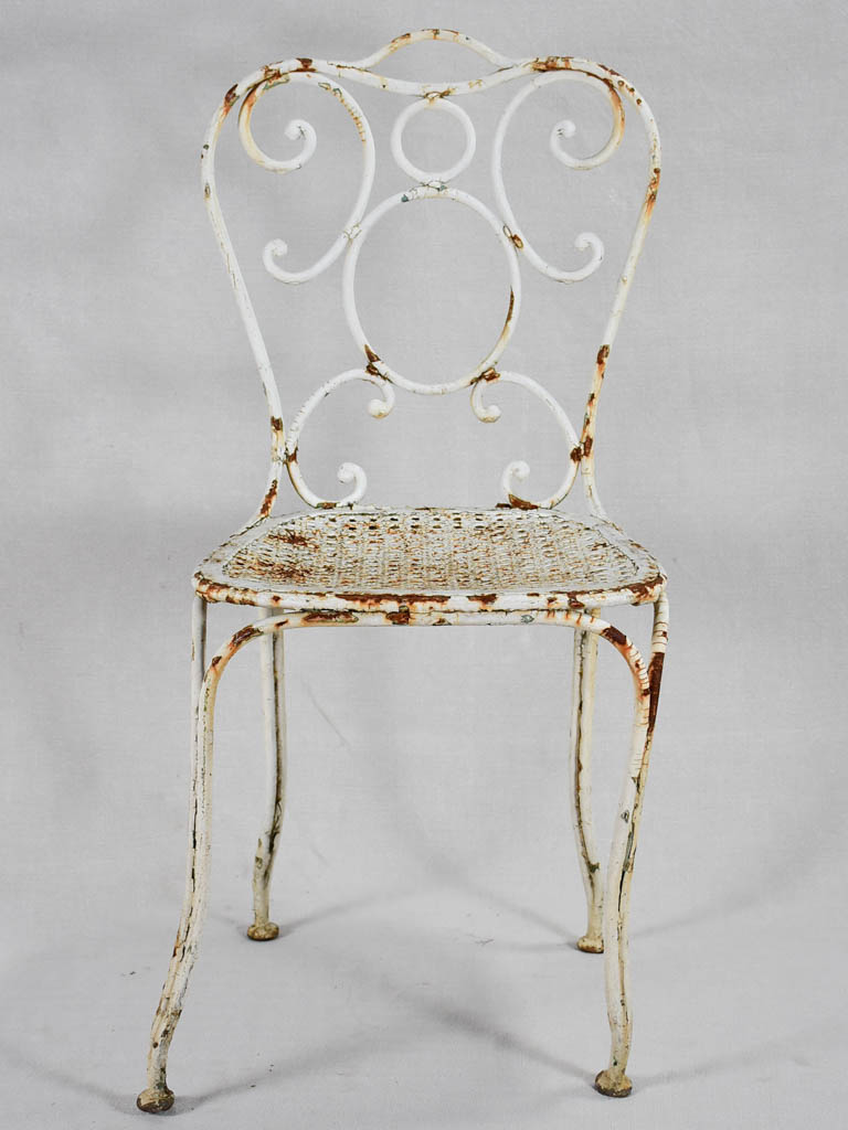 Set of five weighty garden chairs from the early-twentieth century