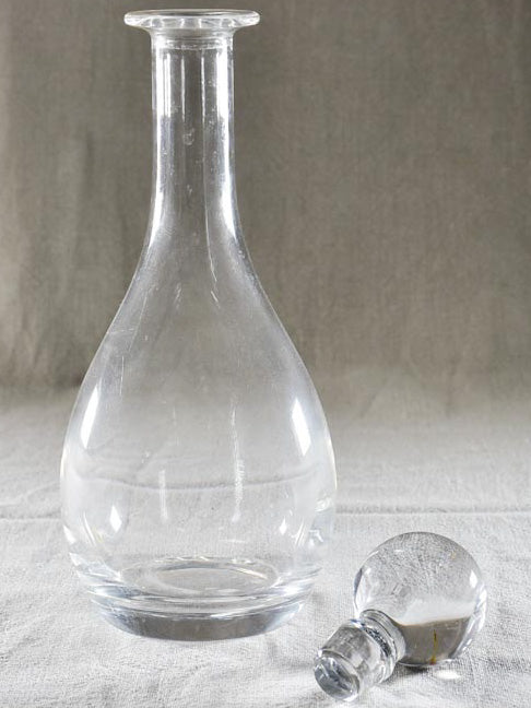 Timeless Vintage Glass Carafe with Stopper