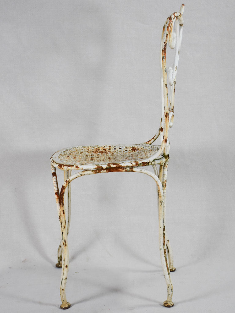 Set of five weighty garden chairs from the early-twentieth century