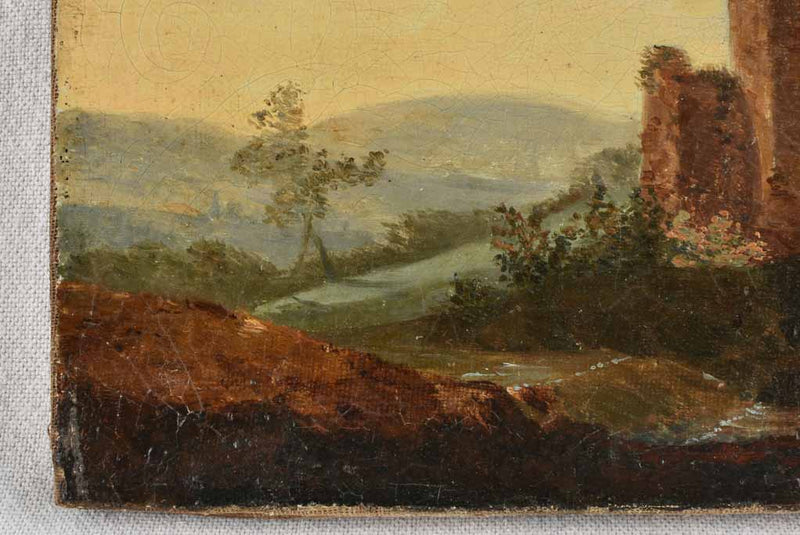 Small landscape painting with heritage