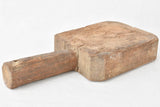 Very chunky rustic French cutting board with round handle 16½" x 8"