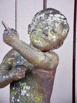 19th Century French garden statue of a child