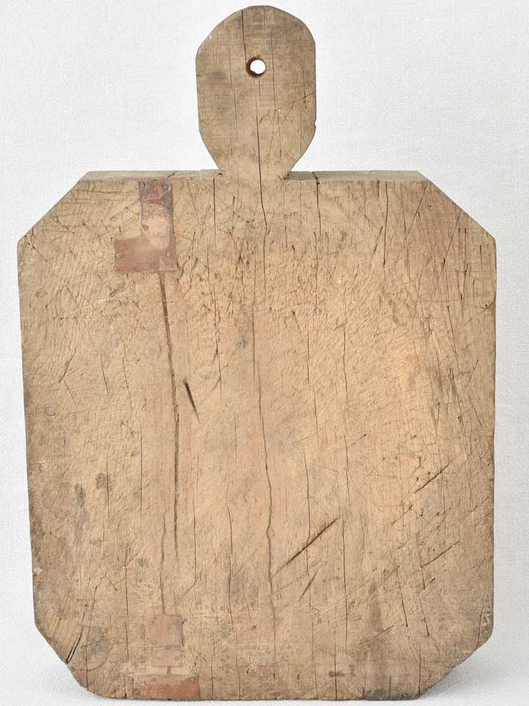 Extra large French cutting board with repairs 17¾" x 12¼"