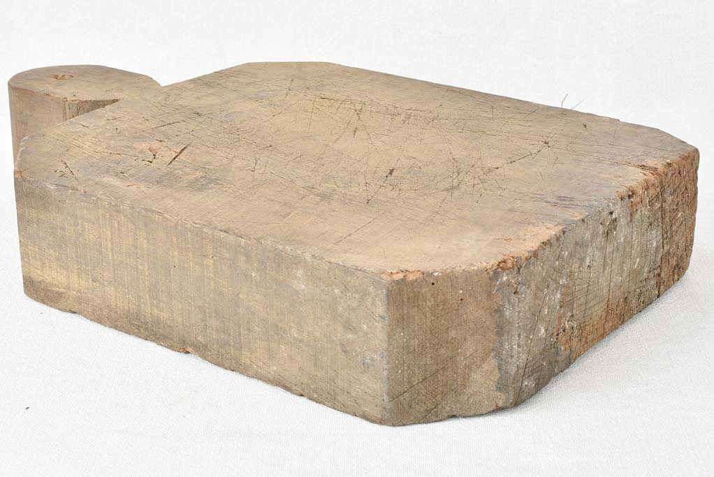 Extra large French cutting board with repairs 17¾" x 12¼"