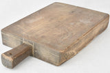 Antique French cutting board with significant wear 19¼" x 10¾"