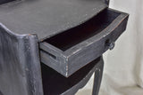 Pair of mid century Louis XV style night stands with black paint finish