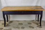 Antique French Louis XV style console table - solid oak