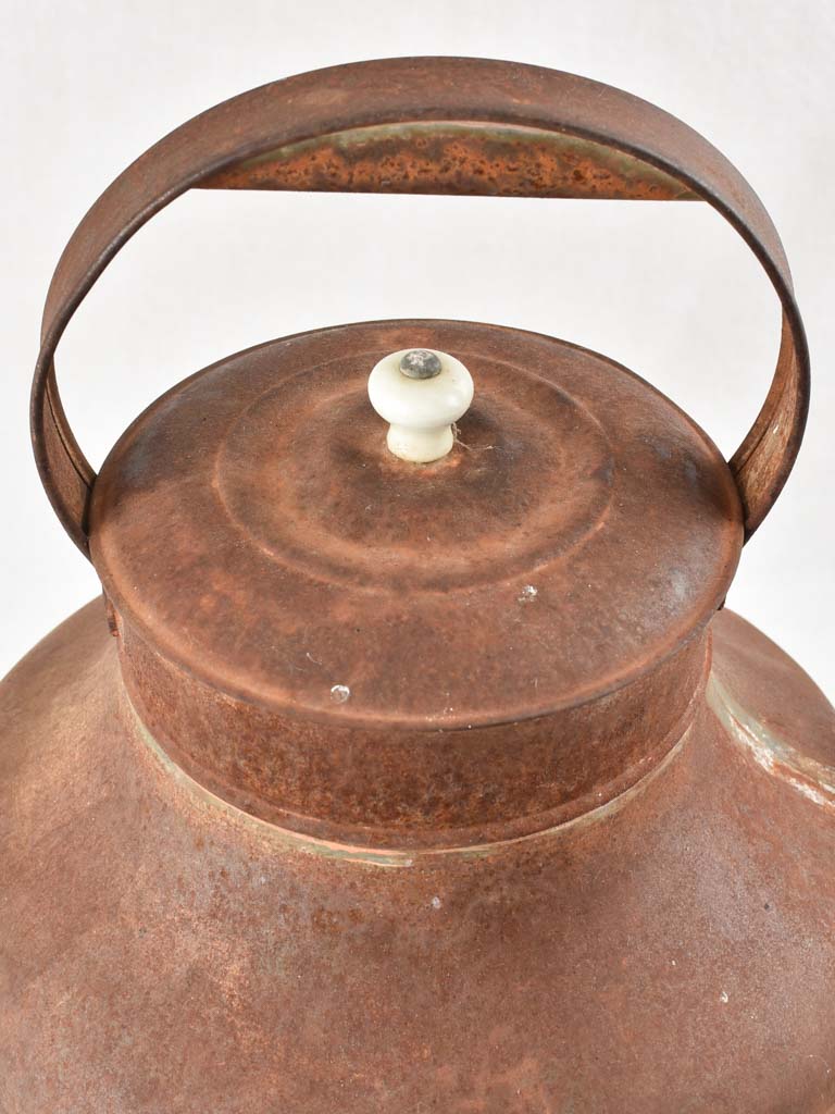 Authentic Age-Worn Lidded Pitcher