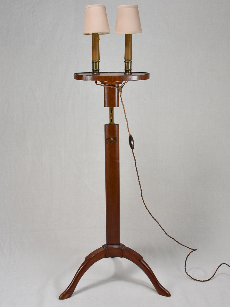 Early twentieth-century adjustable English floor lamp
