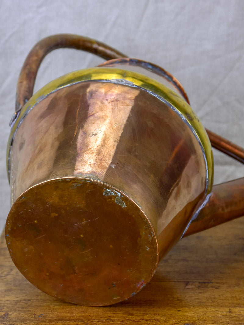 Small antique French copper watering can
