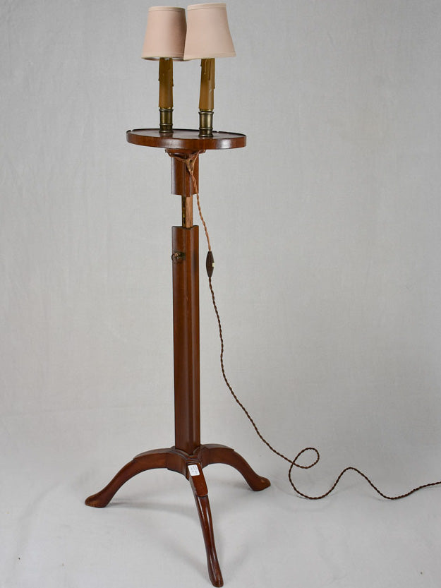 Early twentieth-century adjustable English floor lamp