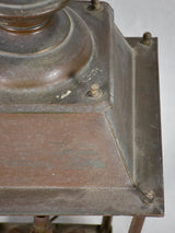 Antique French copper lantern 28"
