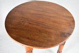 19th-century Louis Philippe walnut table 29½"