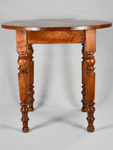 19th-century Louis Philippe walnut table 29½"