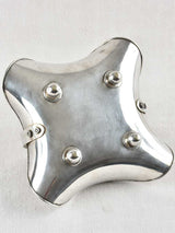 19th century silver plate vide poche jewelry bowl w/ belt buckle handle