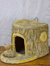 Mid-Century faux bois birdhouse