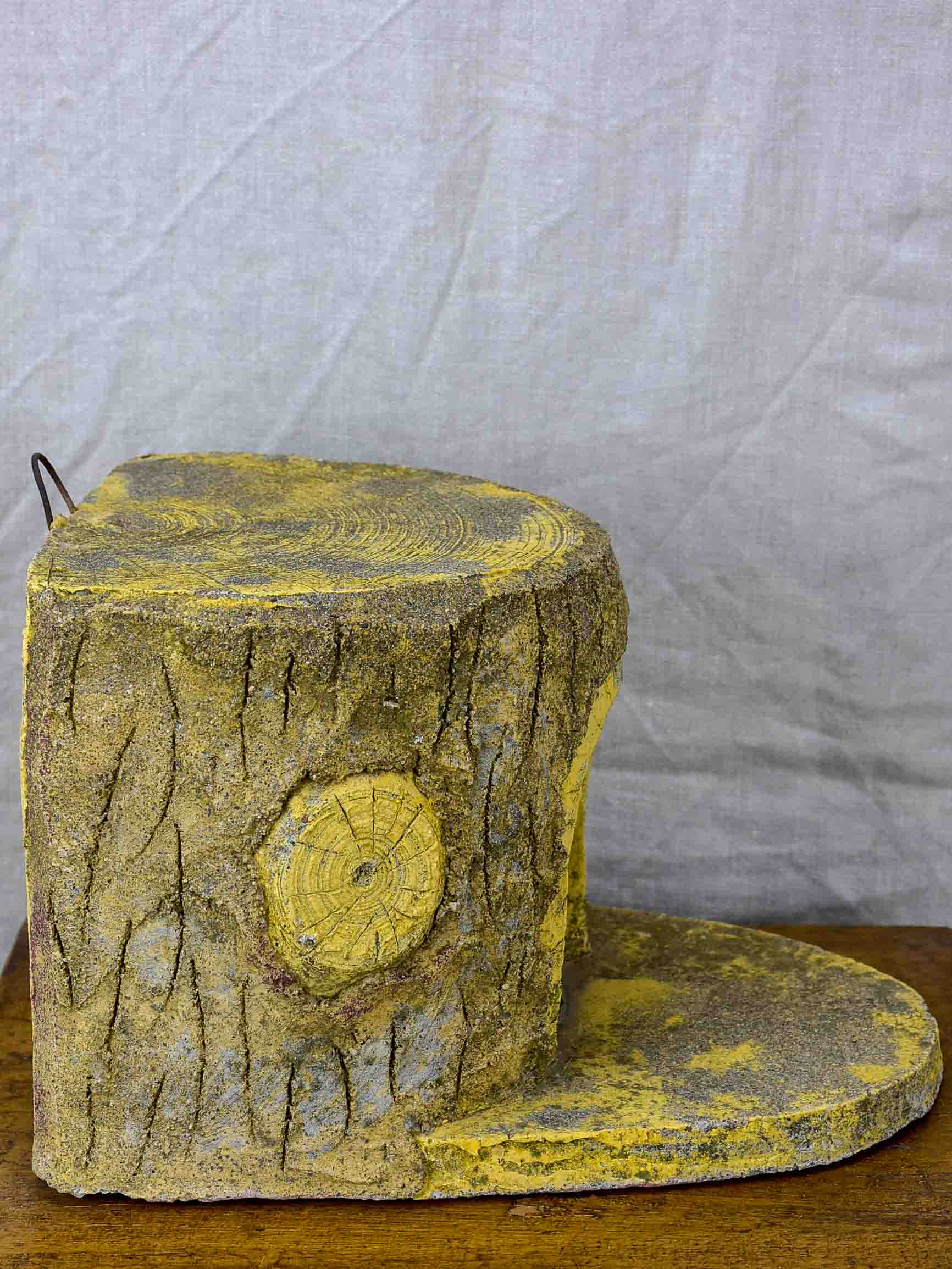 Mid-Century faux bois birdhouse