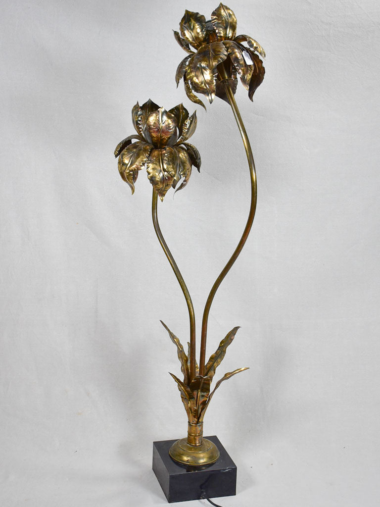 1970s Henri Fernadez flower lamp - floor lamp 56"