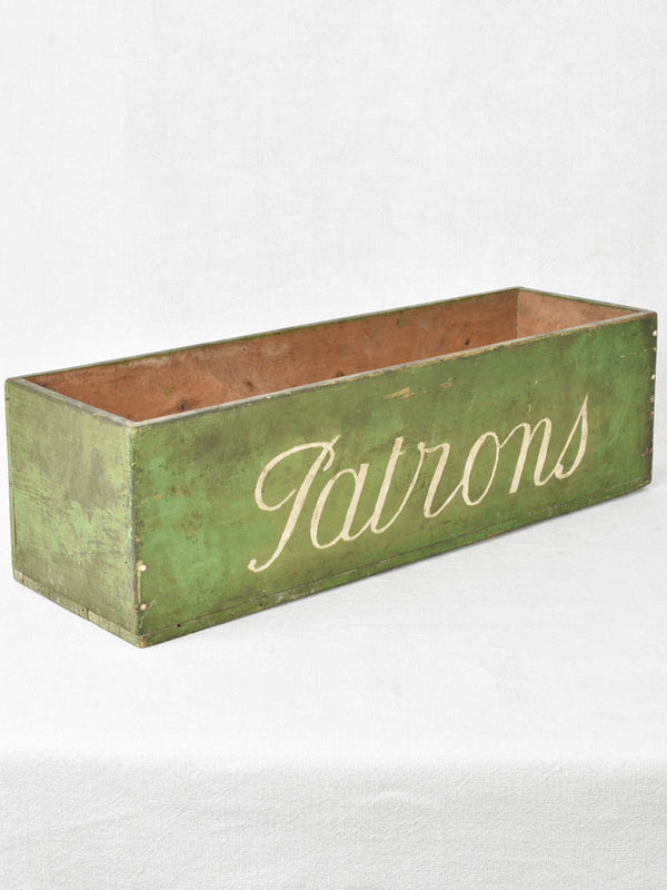 Vintage Green Tailor's Pattern Box 